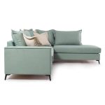 Divani i qoshes Boston  majtas pëlhurë qoshe ciel-cream 290x235x95cm - Image 4