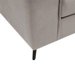 Divani i qoshes Pakoworld përrallor pëlhurë e kthyeshme elefant-ciel 240x165x95cm - Image 6