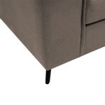 Divani i qoshes Pakoworld fabuloz pëlhurë e kthyeshme mocha-cream240x165x95cm - Image 6