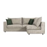 Divan polimorfik i kthyeshëm Artemis  ecru jastëk antik pëlhurë-gjelbër 240x187x95cm - Image 2