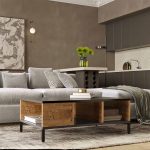 Tryezë kafeje Kermit anthracite-arrë ngjyrë 90x60x33cm - Image 2