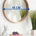 Pasqyrë Ithaca, natyrale 45x3x45cm - Image 4