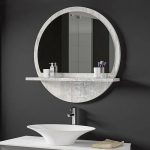 Mirror Lesley antike e bardhë 60x2x60cm - Image 2