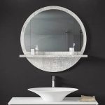 Mirror Lesley antike e bardhë 60x2x60cm - Image 3