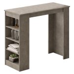 Tabela Bar Riff  athracite antike 120x51.5x101.5cm