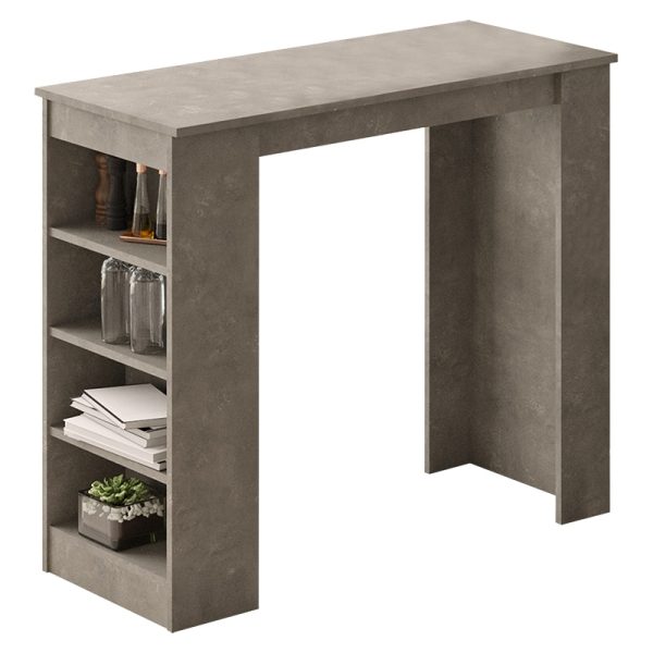 Tabela Bar Riff  athracite antike 120x51.5x101.5cm