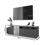 TV stand Elana  sonoma-white 150x29.5x46.3cm - Image 6