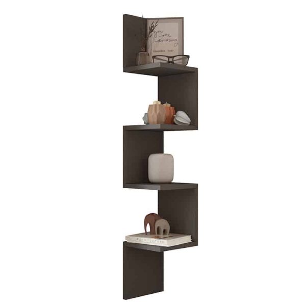 Raft mur Belinda në ngjyrë anthracite 22x22x117.2cm