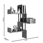 Raft muri Horatio në ngjyra sonoma 60x22x109.4cm - Image 3