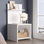 Nightstand me një vetë Aveline në ngjyrë të bardhë 43.2x9x60cm - Image 2