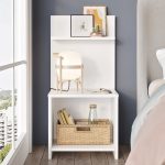 Nightstand me një vetë Aveline në ngjyrë të bardhë 43.2x9x60cm - Image 3