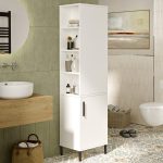 Kolona e kabinetit Perseus  bardhë 45x35.5x173.6cm - Image 3