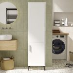 Kolona e kabinetit Perseus  bardhë 45x35.5x173.6cm - Image 4