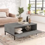 Tabela e kafesë Vlerësoni  anthracite antique-wenge 90x60x35cm - Image 2