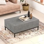 Tabela e kafesë Vlerësoni  anthracite antique-wenge 90x60x35cm - Image 4