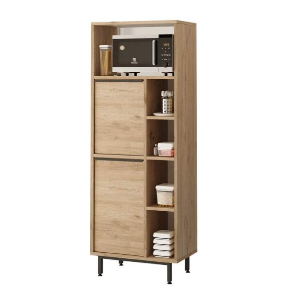 Kolona e kuzhinës Migniato  natyrore-e zezë 60x35.5x161.5cm