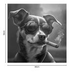Pikturë në kanavacë Dogstyle, me printim digjital 50x1.8x50cm - Image 2
