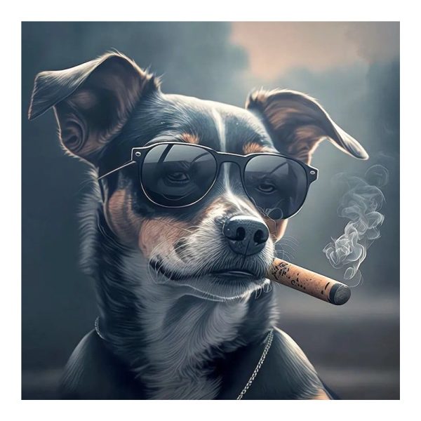 Pikturë në kanavacë Dogstyle, me printim digjital 50x1.8x50cm