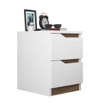Nightstand Verena white-arrë 35x40x47cm