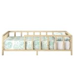 Krevati për fëmijë Pelli dru pishe natyrore 90x190cm - Image 3