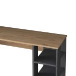 Tavoline pune me raft Goldie, në ngjyrë antracit natyral,160x45x161.8cm - Image 5