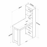 Tabela Bar Pawl white-arrë 120x50x181.8cm - Image 5
