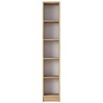 Bookcase Goldie  arra-bardhë 30x25x170 cm - Image 3