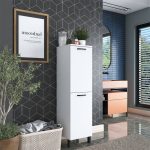 Kabineti banjo-kolona Zana  bardhë 35x37.5x132cm - Image 2