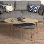 Tryezë kafeje Monty  mermer lisi-zi 116x46x46cm - Image 2