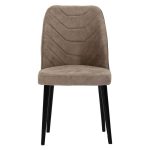 Adeline karrige  kadife beige-zi këmbë - Image 4