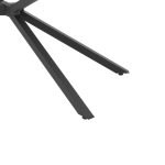 Tavolinë Dinny, mermer gri MDF, metal i zi, 180x90x75cm - Image 6