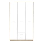 Gardërobë Serenity  3-leaf sonoma-white 118.5x54x196.5cm