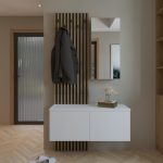 Mobilje koridori Arika  sonoma e bardhë 100x37x199.5cm - Image 2