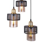 Llambë tavani PWL-1045, E27 e zezë-ari D30x85cm - Image 2