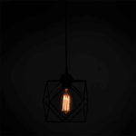 Llambë tavani Alama, E27 e zezë 20x20x74cm - Image 2