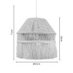 Llambë tavani Merton, natyrale, Φ31x71cm - Image 2