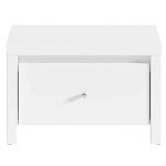 Komodinë shtrati Fansi, e bardhë 51x40.5x33.5cm