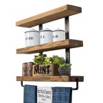 Njësia e vendosur në mur Suny  druri i fortë i pishave arra-zi 75x9x68cm