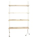 Raft muri Rabia, dru masiv natyral 99x16x170cm - Image 2