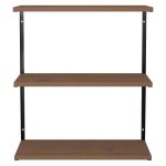 Njësia e vendosur në mur Samuel  druri i fortë i pishave arra-zi 70x30x80cm - Image 3