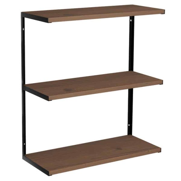 Njësia e vendosur në mur Samuel  druri i fortë i pishave arra-zi 70x30x80cm