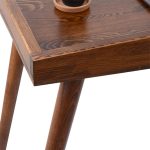 Tavolinë zyre Brady, dru natyral i pishës në ngjyrë arre, 119x59x75cm - Image 4