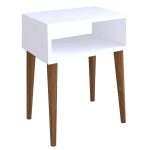 Nightstand Hank  white-arrë 45x30x60cm