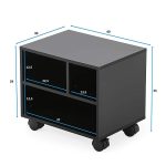 Tavoline zyre me rrota Bronte  e zeze 40x40x35cm - Image 5