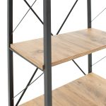 Raft librash Giulio, arre e zezë 60x34x150cm - Image 3