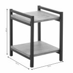 Rafti i dyshemesë Matteo arra-e zezë 33x34x40cm - Image 3