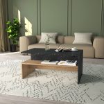 Tryezë kafeje Rihardo  melamine lisi-e zezë 90x56x42cm - Image 2