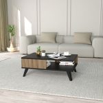 Tryezë kafeje Flipter  melamine lisi-e zezë 83x54x34cm - Image 2