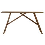 Console Roosevelt  druri i fortë i pishës 35mm arra 119x29x80cm - Image 3