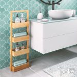 Raft dysheme Ollie  bambu druri në ngjyrë natyrore 28x16x88cm - Image 2